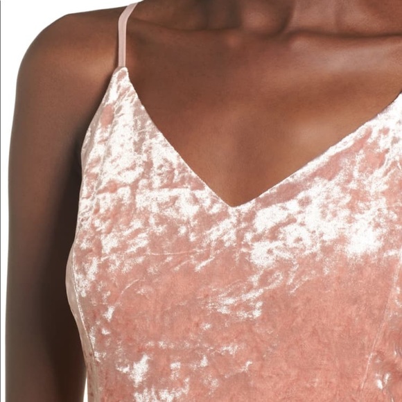 Moon River Velvet Midi Dress Rose Gold New size XS - Picture 3 of 7